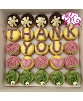 mini cupcake set D (10個字母)